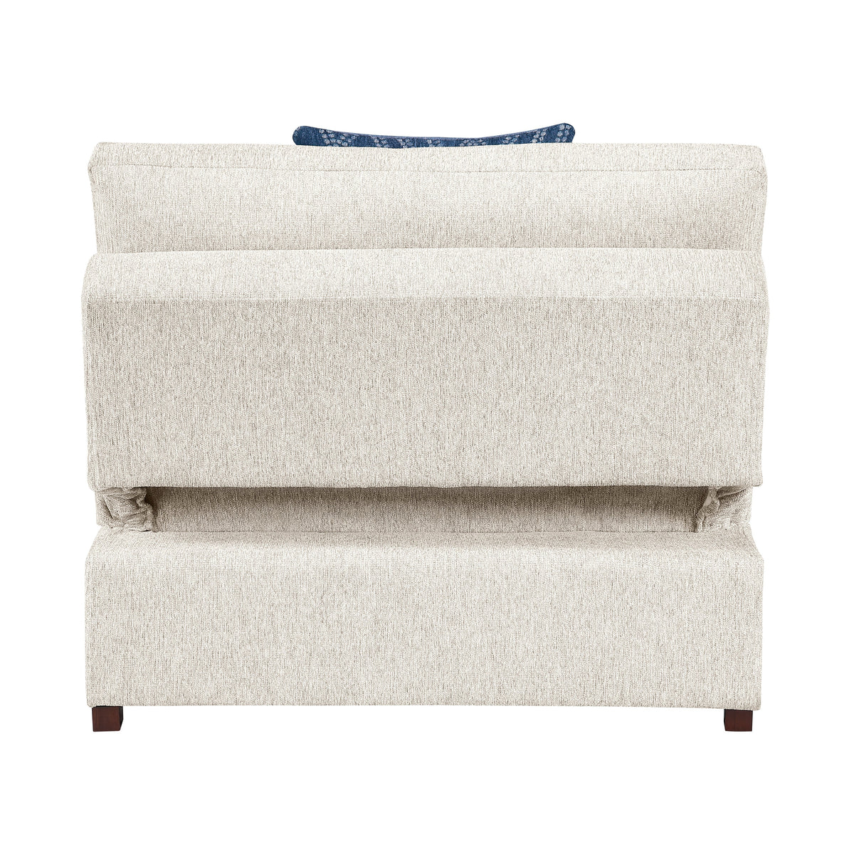 Isla Beige 3-Piece L-Shaped Microfiber Sleeper Sectional with Click-Motion Back by Homelegance at Eve Furniture
