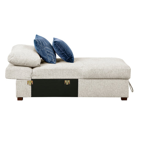 Isla Beige 3-Piece Sectional with Reversible Chaises and Hidden Storage by Homelegance at Eve Furniture