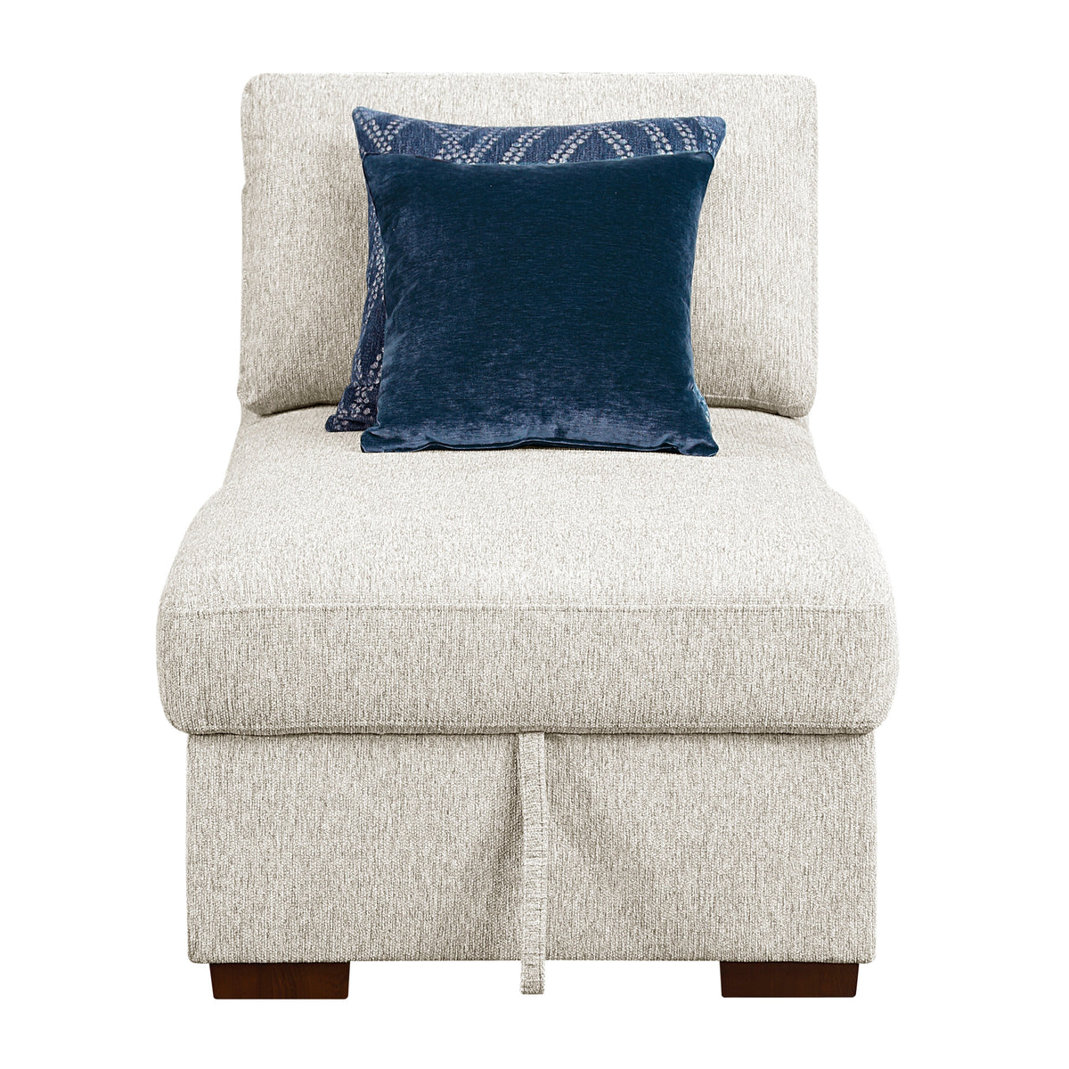 Isla Beige 3-Piece Sleeper Sectional with Two Reversible Chaises and Storage by Homelegance at Eve Furniture