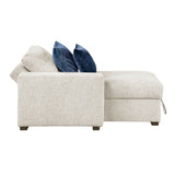 Isla Beige Chaise Lounge with Arms and Hidden Storage, Click Motion Back by Homelegance at Eve Furniture