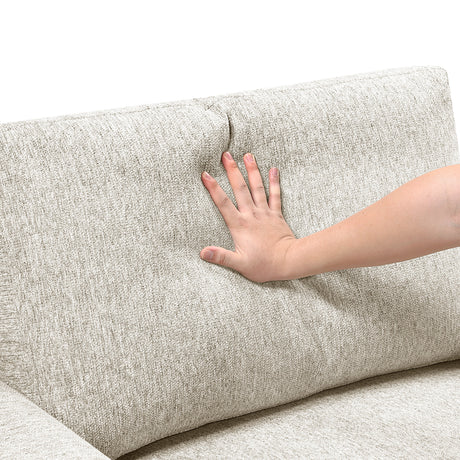 Isla Beige Loveseat by Homelegance at Eve Furniture