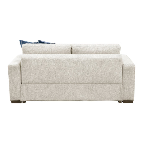 Isla Beige Loveseat by Homelegance at Eve Furniture