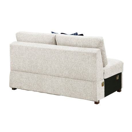 Isla Beige Loveseat by Homelegance at Eve Furniture
