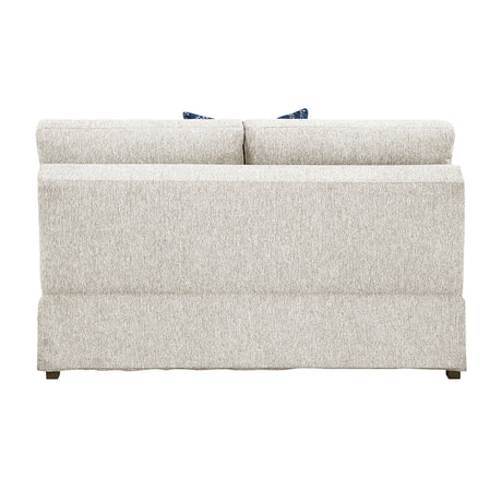 Isla Beige Loveseat by Homelegance at Eve Furniture