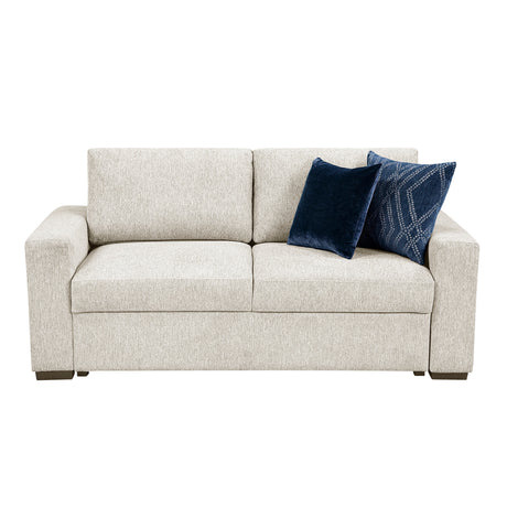 Isla Beige Loveseat by Homelegance at Eve Furniture