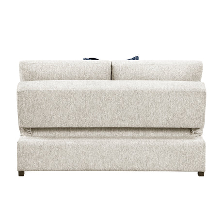 Isla Beige Loveseat with Pull-out Bed and Click Motion Back by Homelegance at Eve Furniture