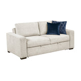 Isla Beige Loveseat with Pull-out Bed and Click Motion Back by Homelegance at Eve Furniture
