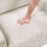 Isla Beige Microfiber Pull-Out Chair Bed with Click-Motion Back by Homelegance at Eve Furniture