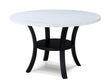 Isla Black and White Round Dining Table by Crown Mark at Eve Furniture