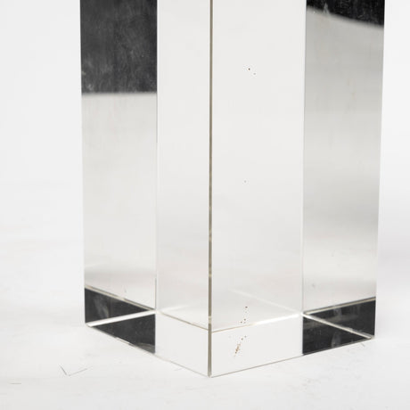 Isla (Large) White Replica Resin Coral On Clear White Glass by Mercana at Eve Furniture