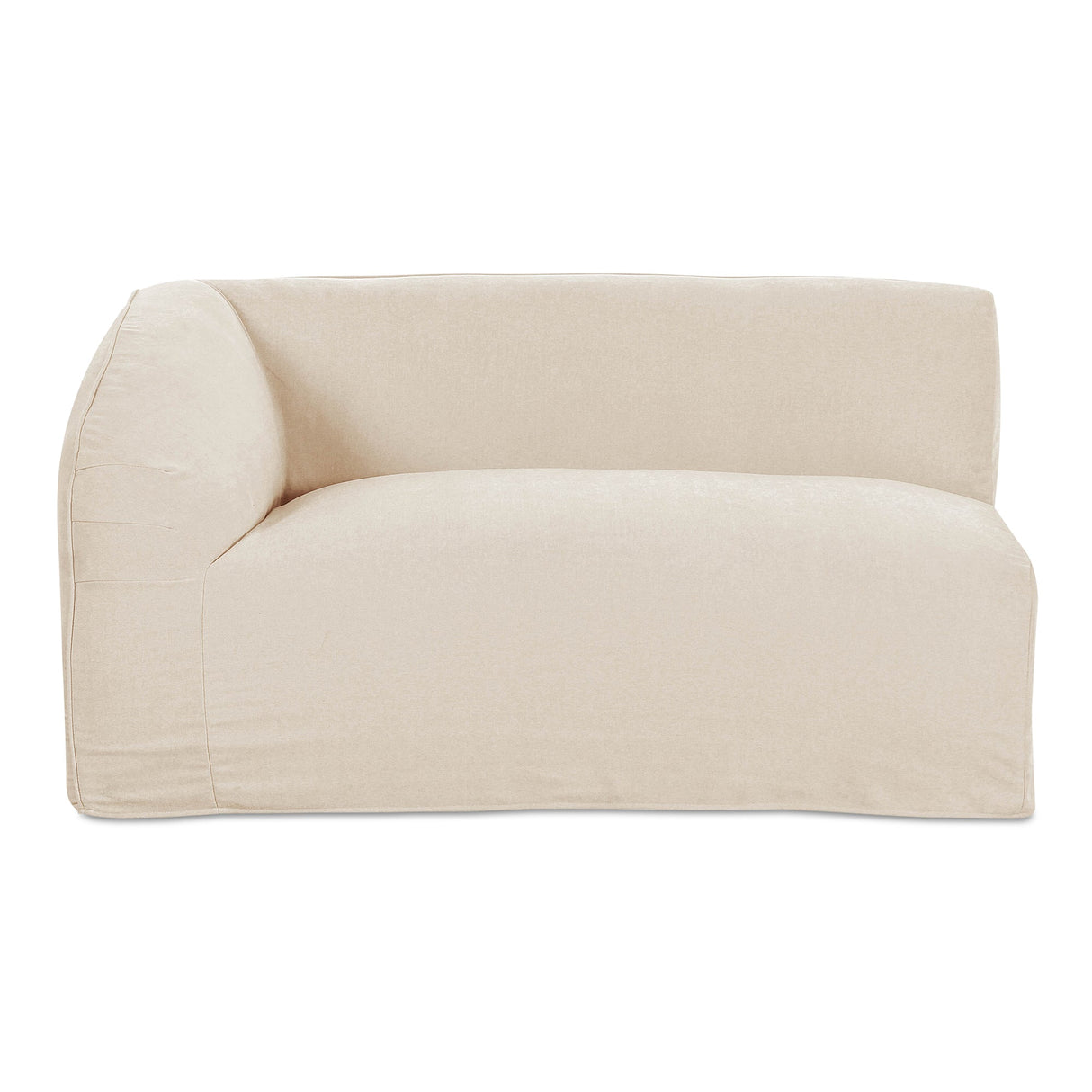 Isla Left Arm Facing Chair Beige by Moe's Home at Eve Furniture