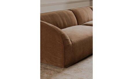 Isla Left Arm Facing Chair Mocha by Moe's Home at Eve Furniture