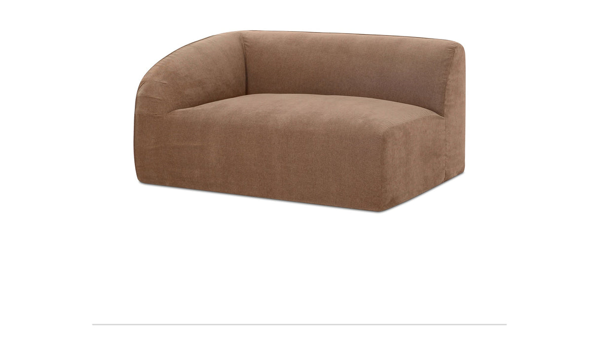 Isla Left Arm Facing Chair Mocha by Moe's Home at Eve Furniture
