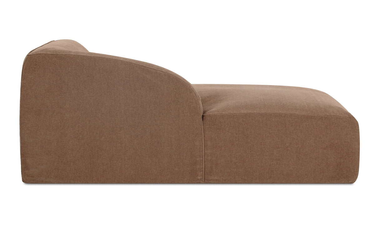 Isla Left Arm Facing Chaise Mocha by Moe's Home at Eve Furniture
