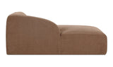 Isla Left Arm Facing Chaise Mocha by Moe's Home at Eve Furniture