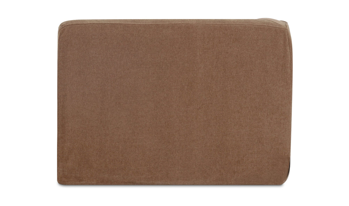 Isla Left Arm Facing Chaise Mocha by Moe's Home at Eve Furniture
