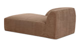 Isla Left Arm Facing Chaise Mocha by Moe's Home at Eve Furniture