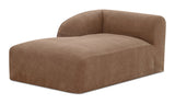 Isla Left Arm Facing Chaise Mocha by Moe's Home at Eve Furniture