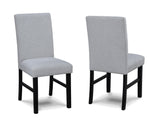 Isla Light Gray Round Dining Set by Crown Mark at Eve Furniture