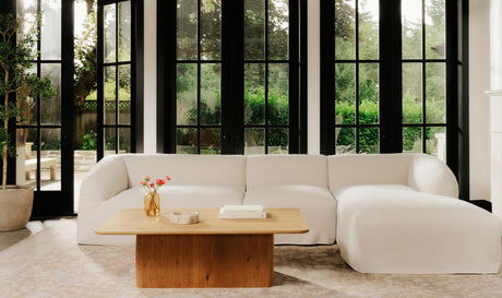 Isla Ottoman Beige by Moe's Home at Eve Furniture
