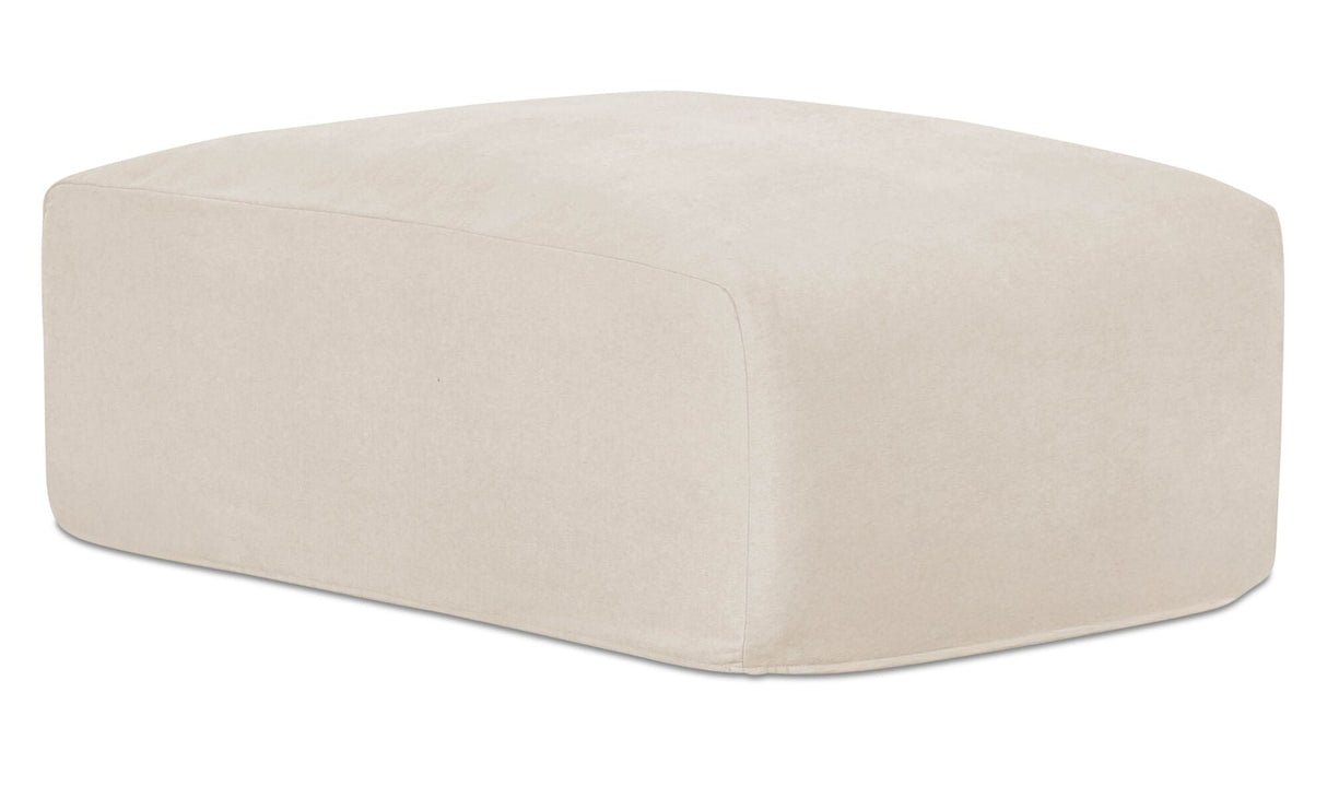Isla Ottoman Beige by Moe's Home at Eve Furniture