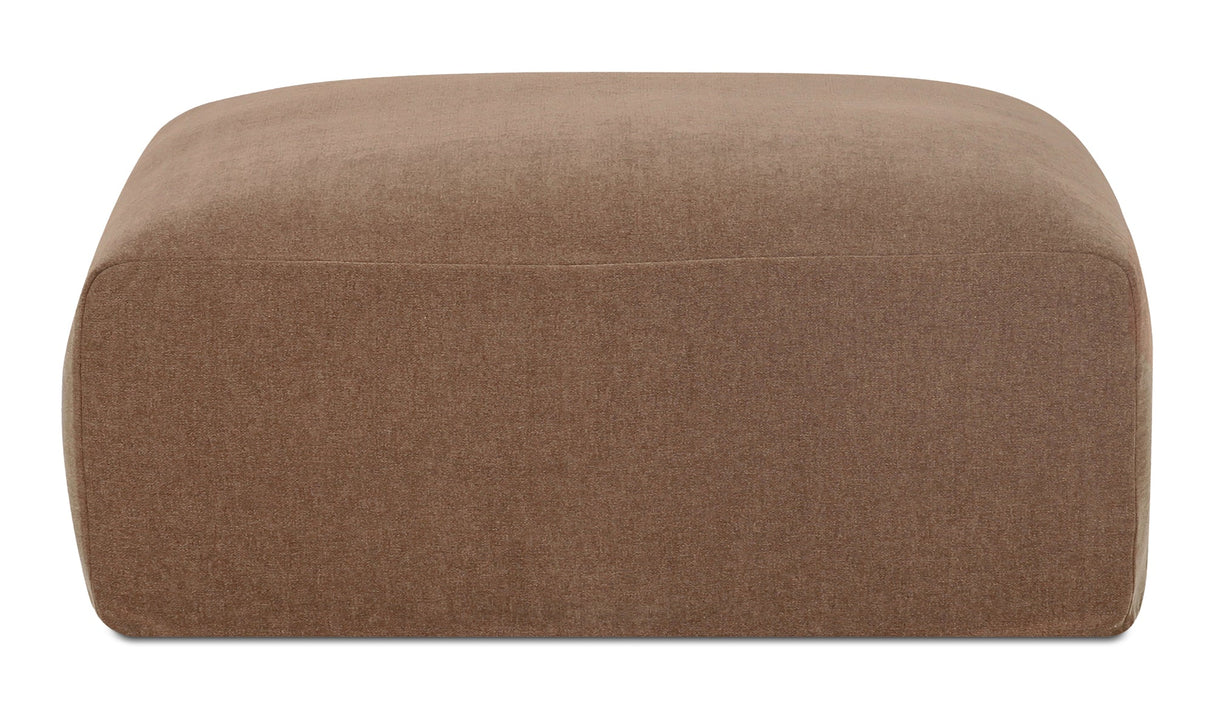 Isla Ottoman Mocha by Moe's Home at Eve Furniture