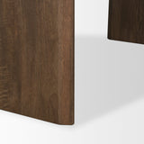 Isla Oval Dining Table w/Dark Brown Wood Top & Arched Legs by Mercana at Eve Furniture