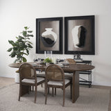 Isla Oval Dining Table w/Dark Brown Wood Top & Arched Legs by Mercana at Eve Furniture