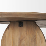 Isla Oval Dining Table w/Light Brown Wood Top & Arched Legs by Mercana at Eve Furniture