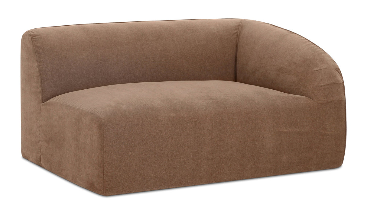 Isla Right Arm Facing Chair Mocha by Moe's Home at Eve Furniture