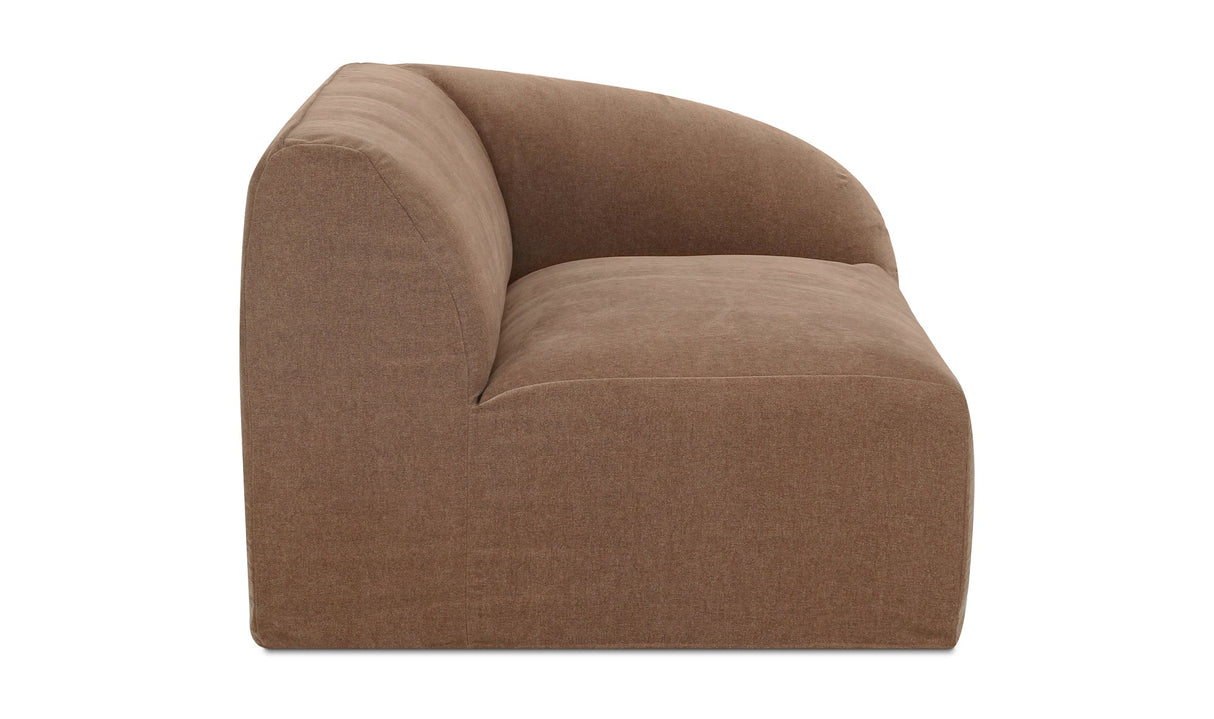 Isla Right Arm Facing Chair Mocha by Moe's Home at Eve Furniture