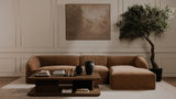 Isla Right Arm Facing Chaise Mocha by Moe's Home at Eve Furniture