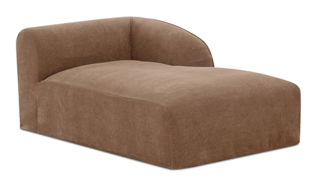 Isla Right Arm Facing Chaise Mocha by Moe's Home at Eve Furniture
