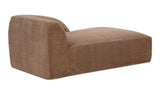 Isla Right Arm Facing Chaise Mocha by Moe's Home at Eve Furniture