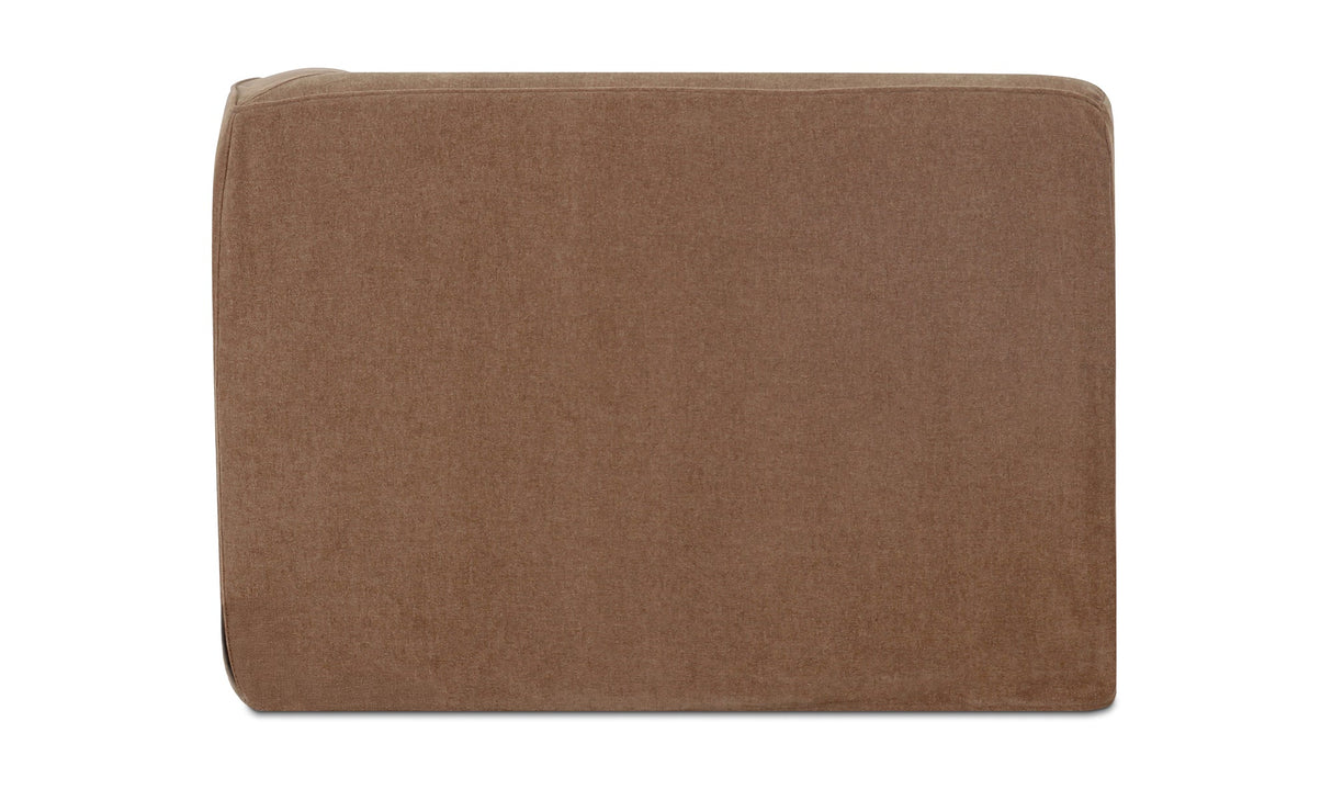 Isla Right Arm Facing Chaise Mocha by Moe's Home at Eve Furniture