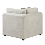 Isla Sage Sand 3-Piece L-Shaped Microfiber Sleeper Sectional with Click-Motion Back by Homelegance at Eve Furniture