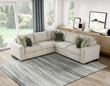 Isla Sage Sand 3-Piece Sectional with Pull-out Bed by Homelegance at Eve Furniture