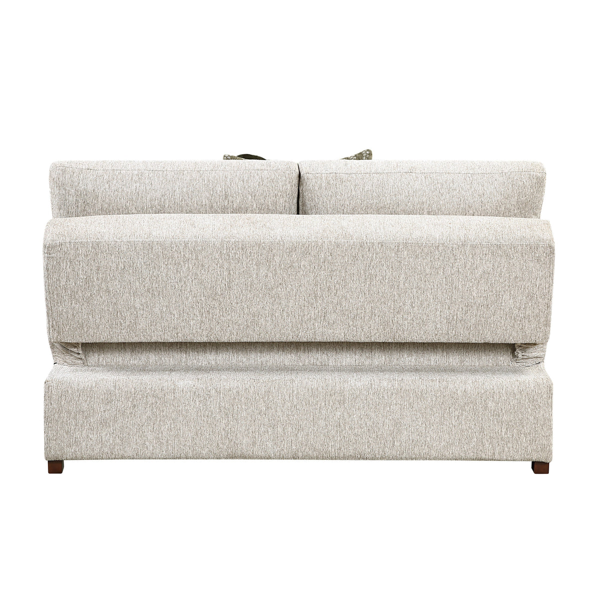 Isla Sage Sand 3-Piece Sectional with Pull-out Bed by Homelegance at Eve Furniture