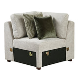 Isla Sage Sand 3-Piece Sectional with Pull-out Bed by Homelegance at Eve Furniture