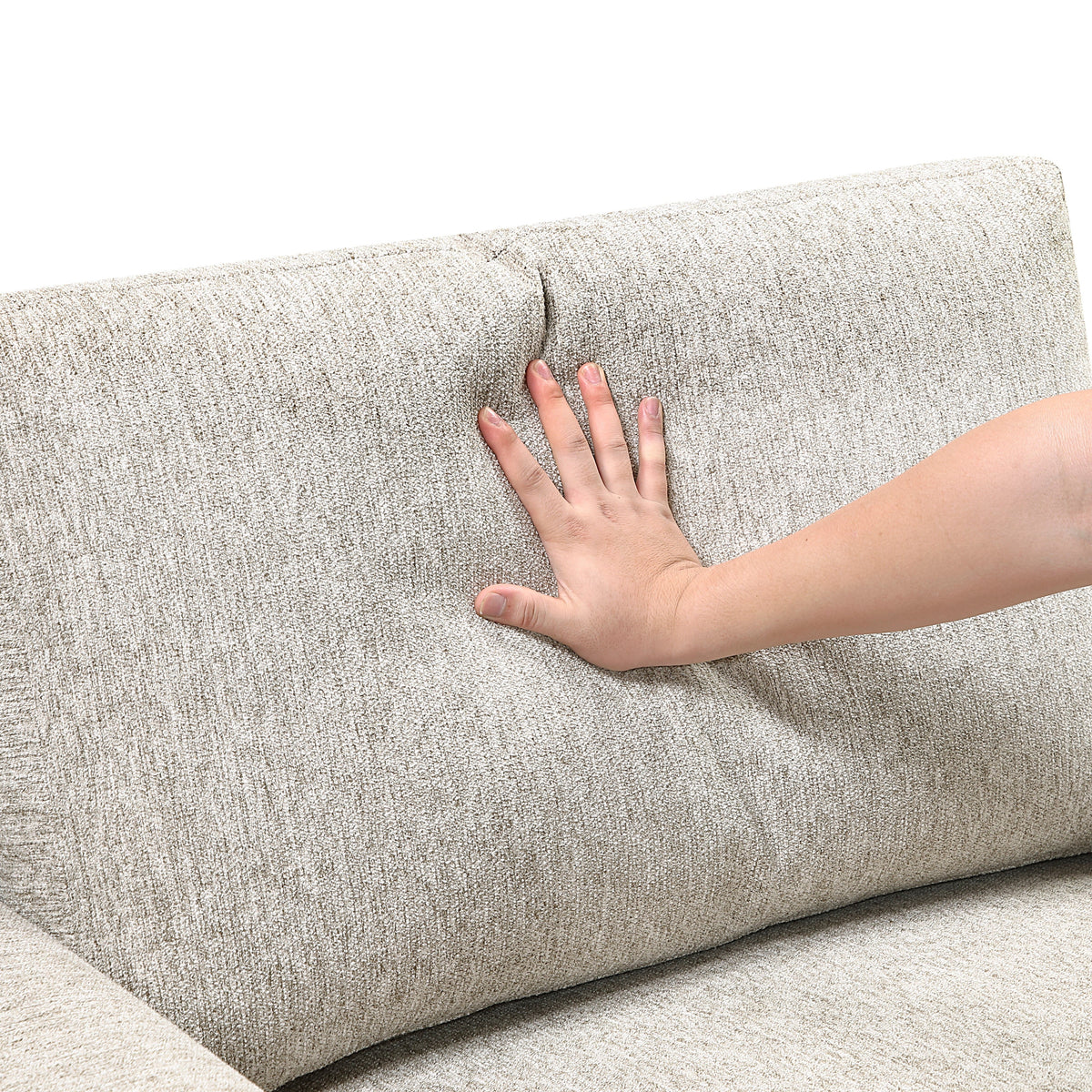 Isla Sage Sand 3-Piece Sectional with Pull-out Bed by Homelegance at Eve Furniture