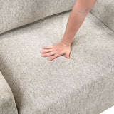 Isla Sage Sand 3-Piece Sectional with Pull-out Bed by Homelegance at Eve Furniture