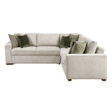 Isla Sage Sand 3-Piece Sectional with Pull-out Bed by Homelegance at Eve Furniture