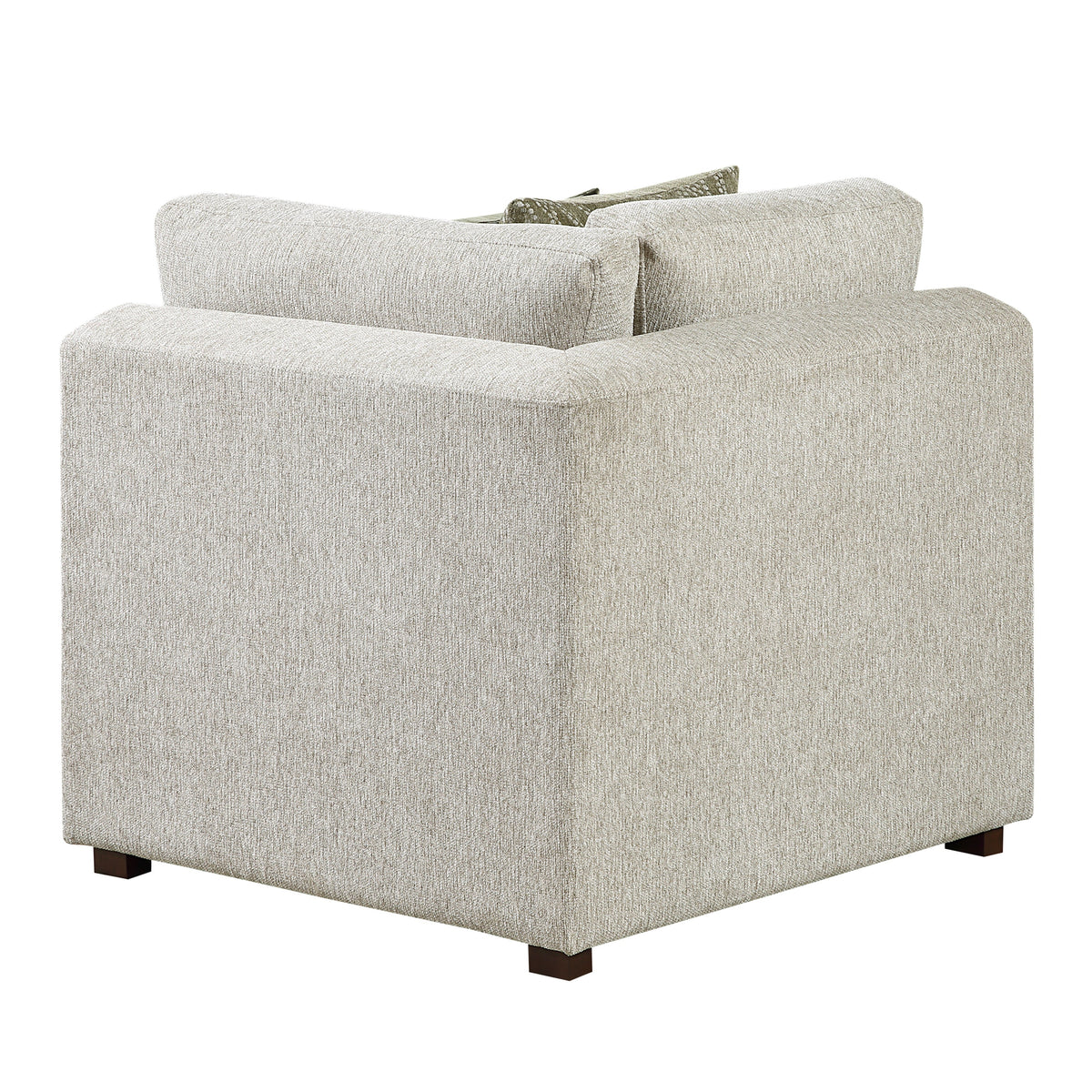 Isla Sage Sand 5-Piece Microfiber Dual Sleeper Sectional with Hidden Storage Chaise by Homelegance at Eve Furniture