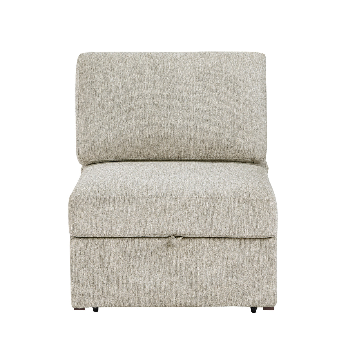 Isla Sage Sand 5-Piece Microfiber Dual Sleeper Sectional with Hidden Storage Chaise by Homelegance at Eve Furniture