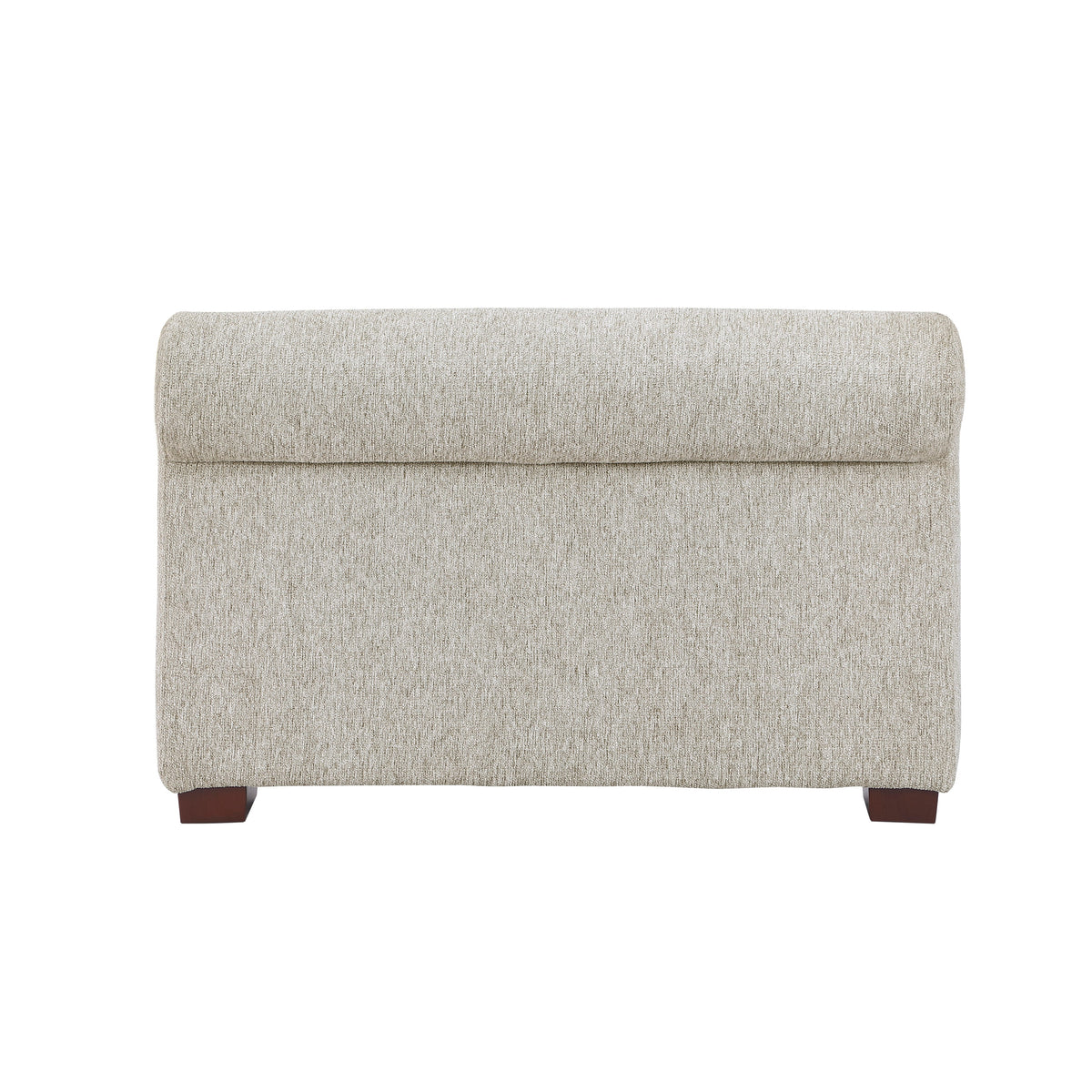 Isla Sage Sand Microfiber Pull-Out Chair Bed with Rolled Arms by Homelegance at Eve Furniture
