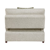 Isla Sage Sand Track Arms Convertible Wide Chair with Pull-out Bed and Click Motion Back by Homelegance at Eve Furniture