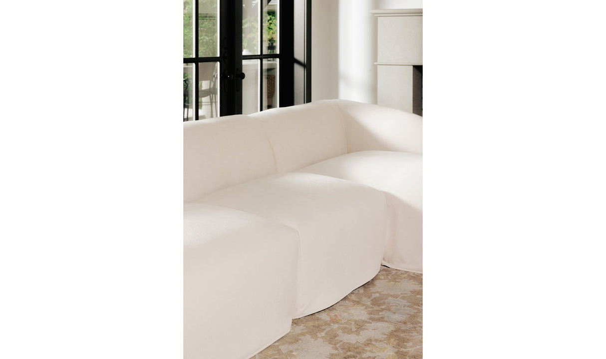 Isla Slipper Chair Beige by Moe's Home at Eve Furniture