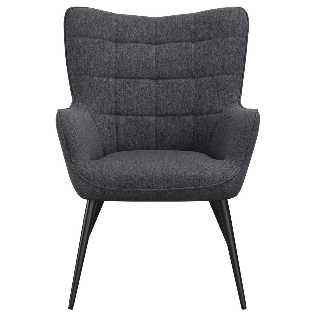 Isla Upholstered Flared Arms Accent Chair with Grid Tufted