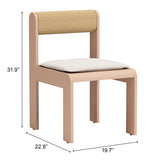Island White Outdoor Dining Chair (Set of 2) by Zuomod at Eve Furniture