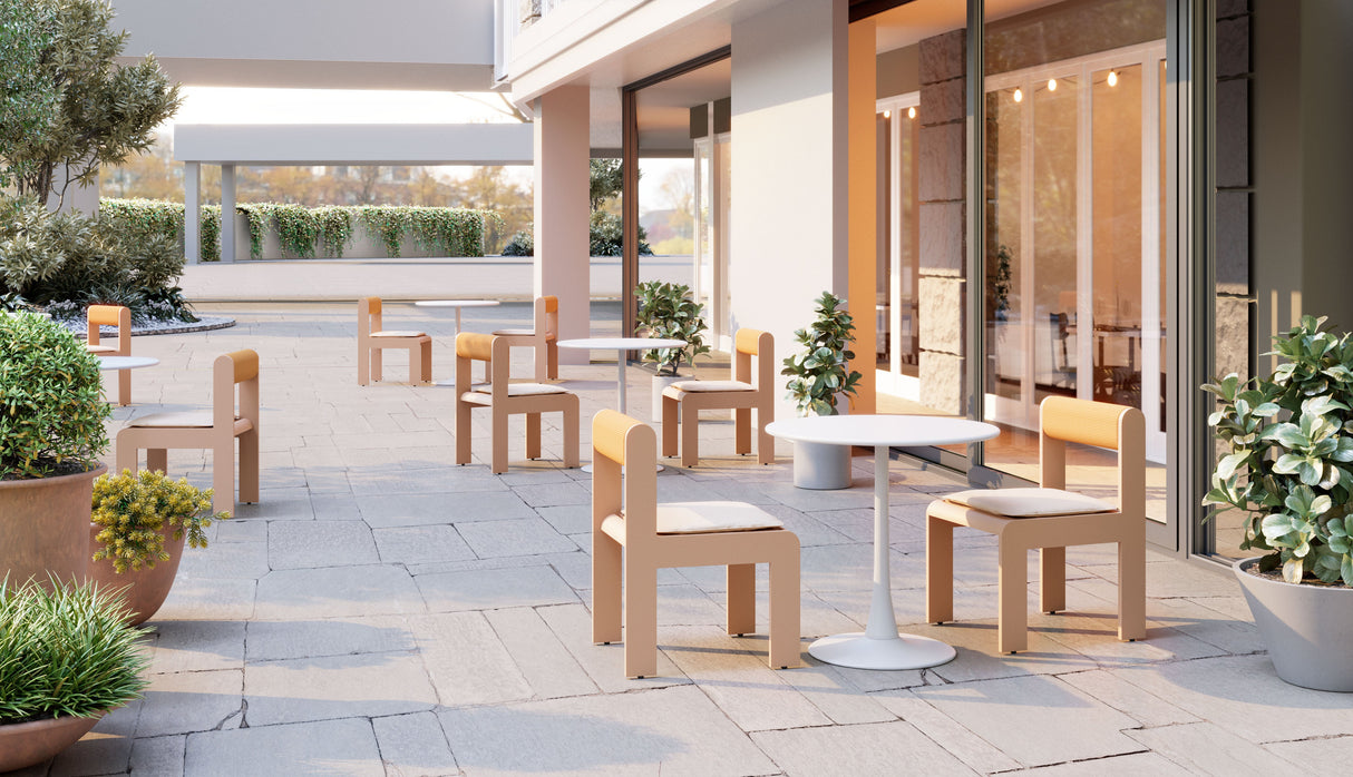 Island White Outdoor Dining Chair (Set of 2) by Zuomod at Eve Furniture